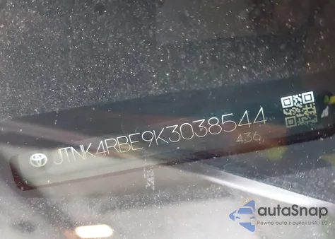 2019 Toyota Corolla Xse из США, поврежденный, VIN JTNK4RBE9K3038544